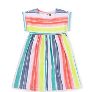 Tea Collection Girls Short Sleeve Empire Dress